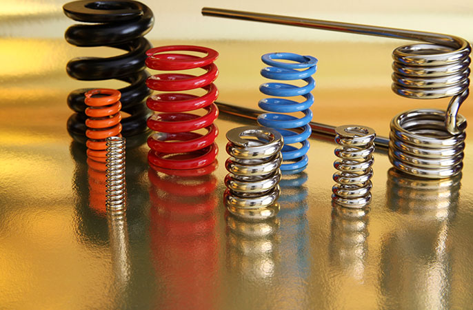 Metal torsion springs and torsion springs