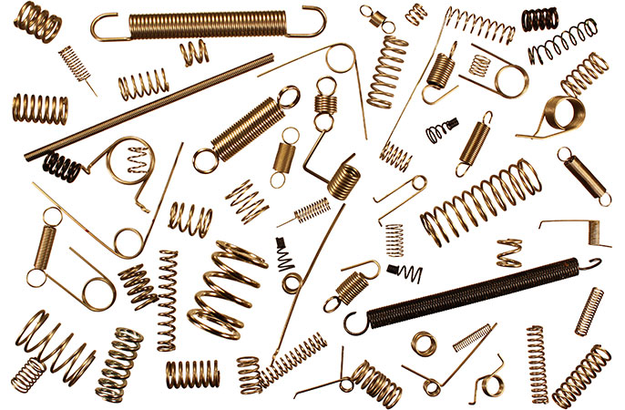 Various types of precision coil springs