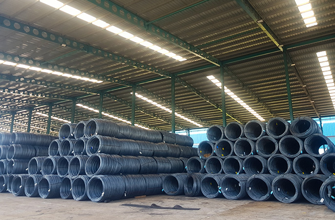 Wire material for spring production