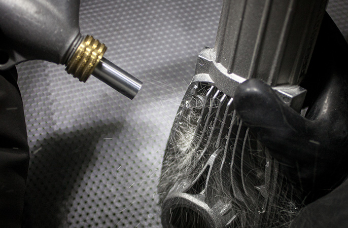 Shot peening and blasting process for springs